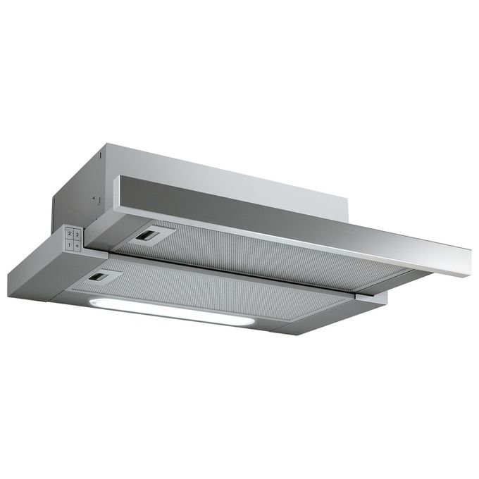 foto del prodotto sandp prf0136908 get 60 cappa da incasso, aspirante e filtrante, 60 cm, classe e, comandi meccanici, 3 velocita , illuminazione led 2 3 w, acciaio inox