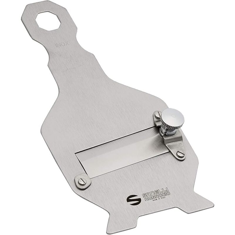 immagine 0 del prodotto sanelli affettatartufi in acciaio inox lama liscia con regolatore da 0,2 a 3 mm e manico da 20,5 cm
