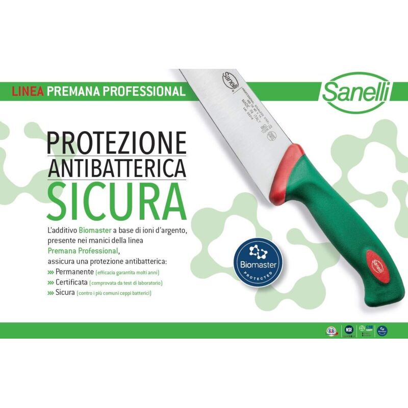 foto del prodotto sanelli premana professional acciaino, acciaio inossidabile, verde rosso, 22 cm