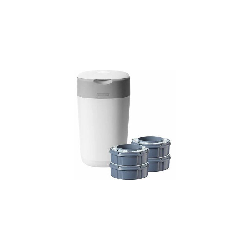 foto del prodotto sangenic contenitore getta pannolini con 4 ricariche twist click bianco