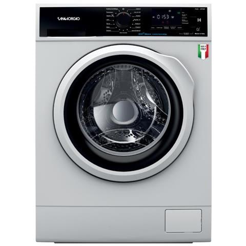 foto del prodotto sangiorgio lavatrice f814ca9 8kg a vapore italy.h p l 84,2x53,3x59,6,inverter,vapore, 1400 giri