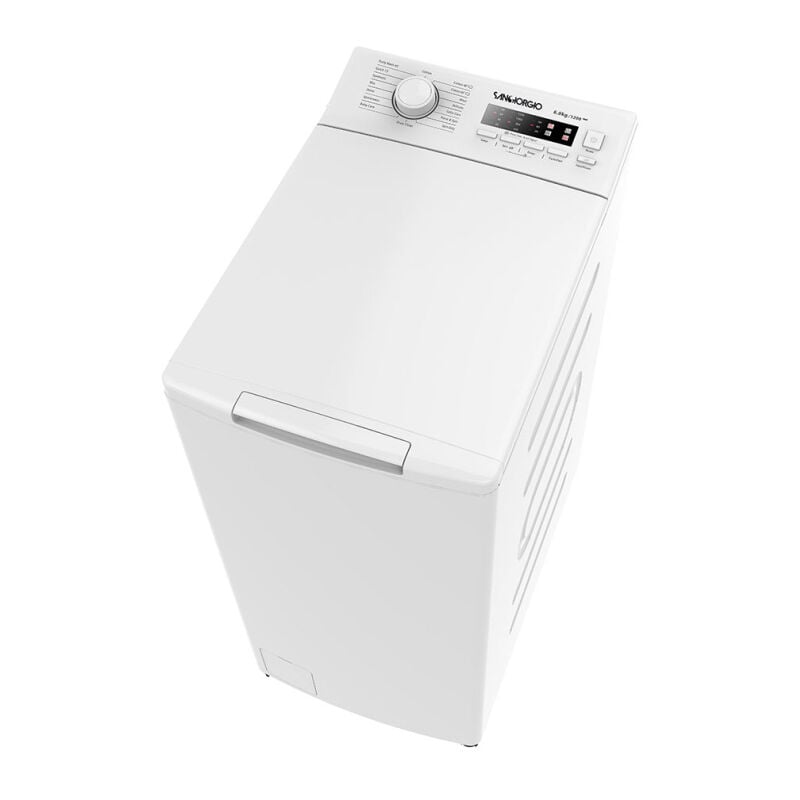 foto del prodotto sangiorgio st6512el. tipo di carica caricamento dall alto. capacit cestello 6,5 kg, classe di efficienza della centrifuga c, silenziosit 