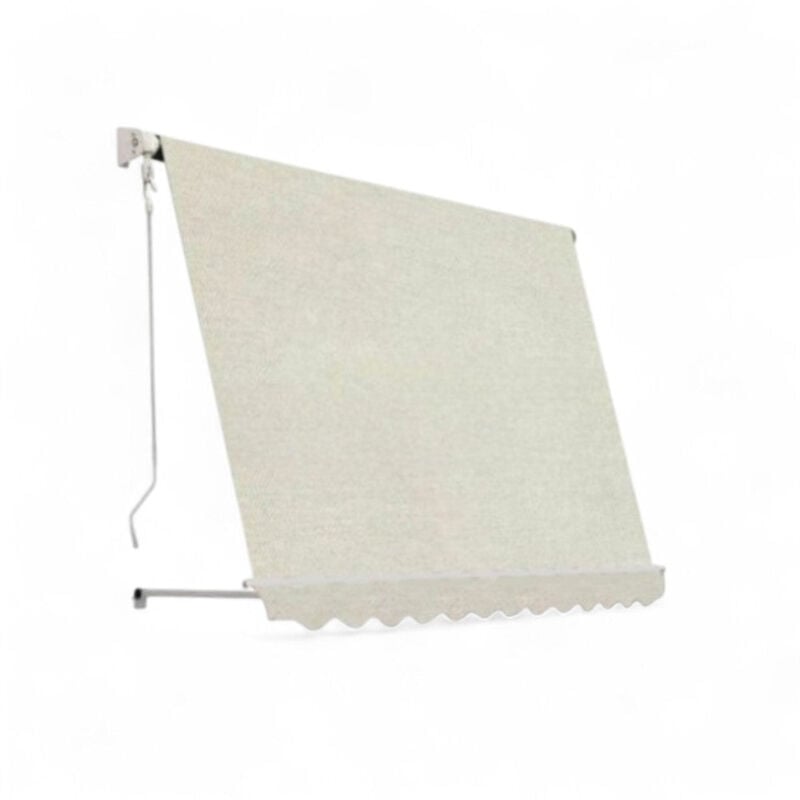 foto del prodotto sangiorgio tenda da balcone para sole a caduta senza cassone 300x250 cm tinta unita beige con profili in alluminio