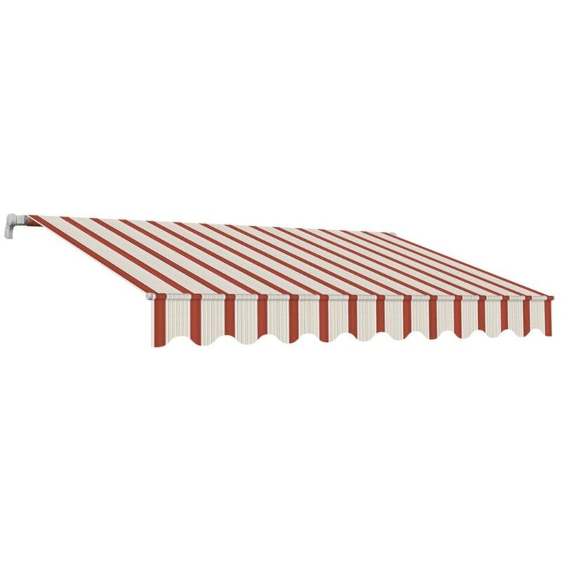 foto del prodotto sangiorgio tenda da sole 400x300 a barra quadra 4x3 riga rossa eco