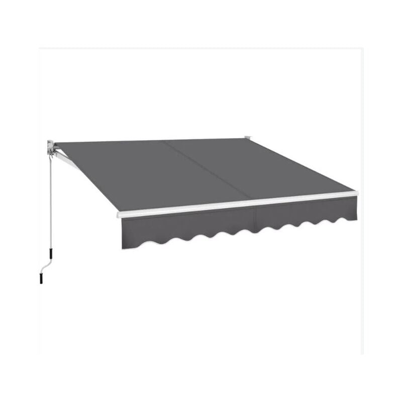 foto del prodotto sangiorgio tenda da sole a barra quadra 250x200 cm avvolgibile antracite