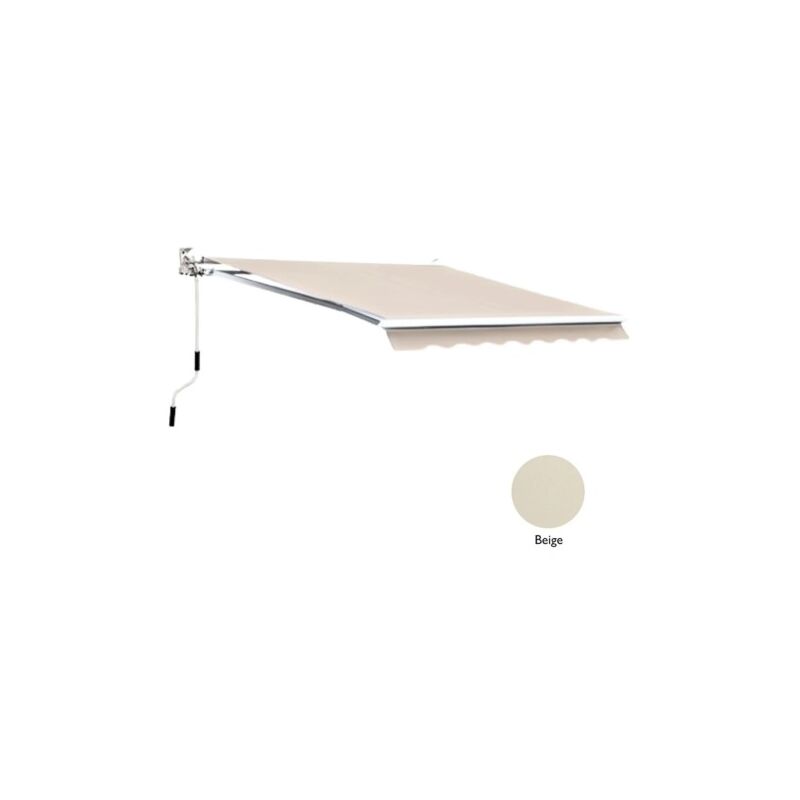 foto del prodotto sangiorgio tenda da sole a barra quadra 250x200 cm avvolgibile beige