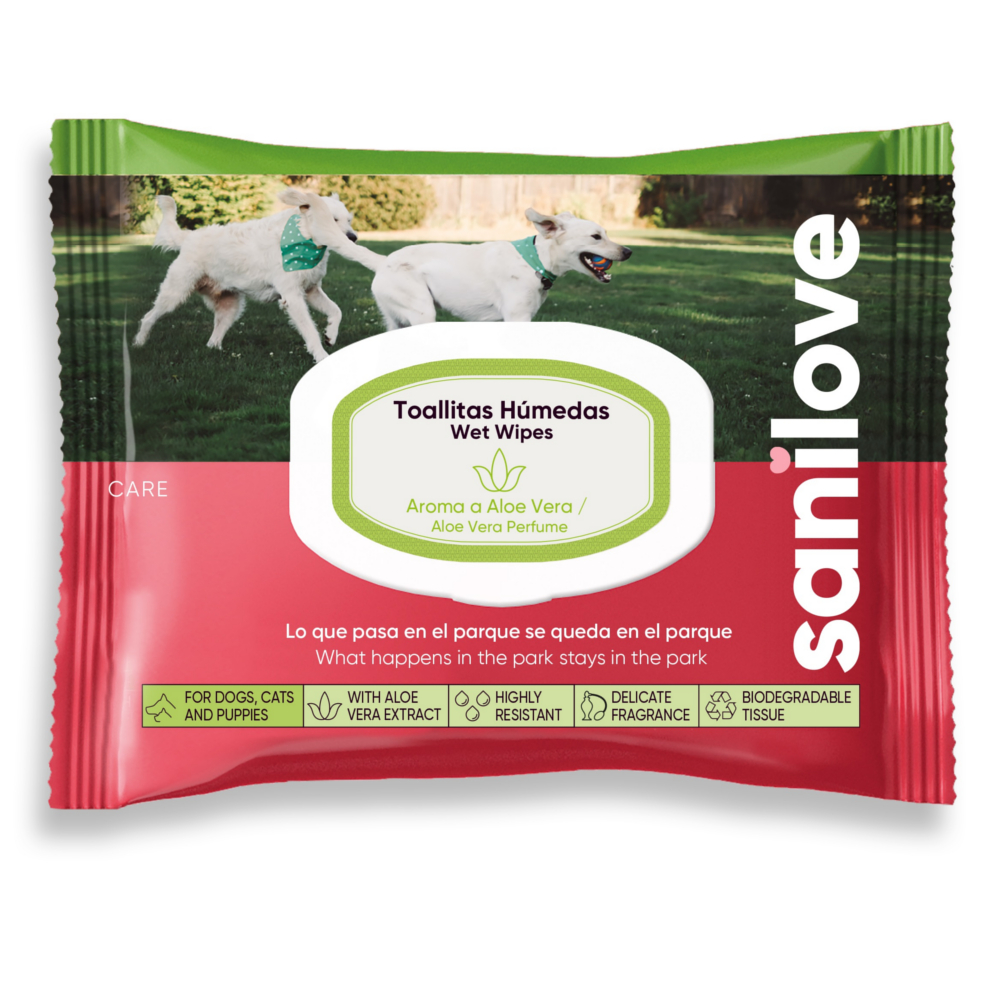 foto del prodotto sanilove salviette aloe vera 40 pezzi