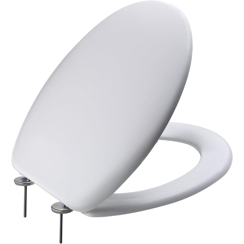 foto del prodotto saniplast mambo sedile wc, resina termoindurente, bianco, 46.1x3