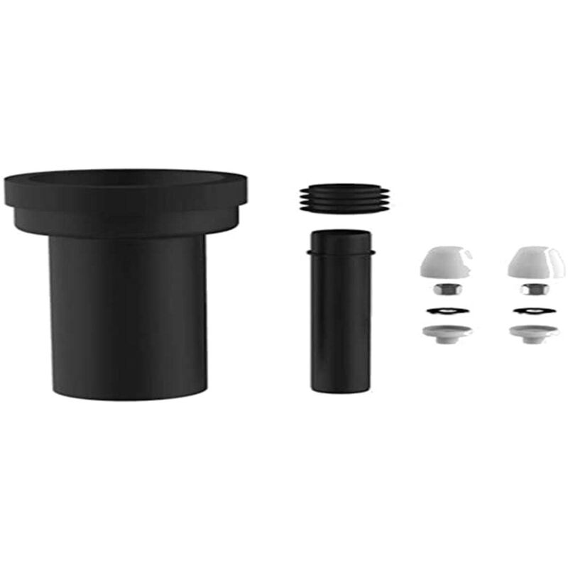 foto del prodotto sanit raccordo per wc da 180 mm dn 90, colore bianco, adatto per wc a parete, tubo di collegamento da 45 mm connettore per tubo di scarico 