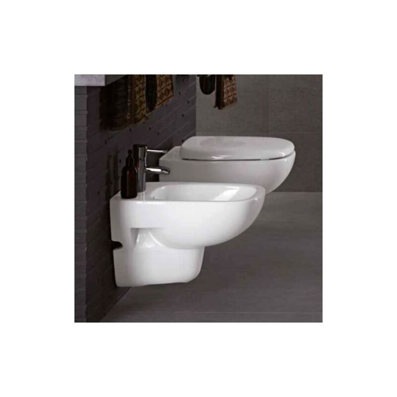 foto del prodotto sanitari bagno geberit fantasia 2 sospesa rimfree vaso bidet sedile e staffe