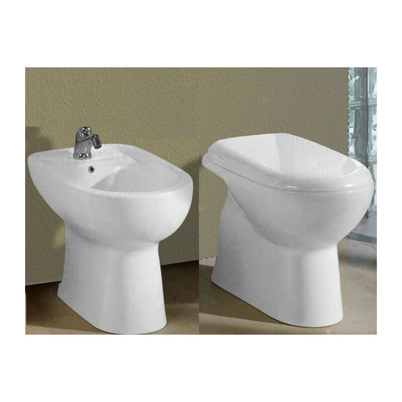 foto del prodotto sanitari diana a terra cm. 56 con sedile in termoindurente di