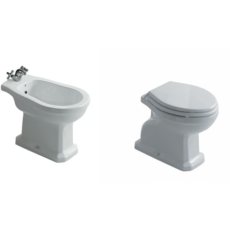 foto del prodotto sanitari ethos a terra distanziati cm. 56x38 con sedile standard