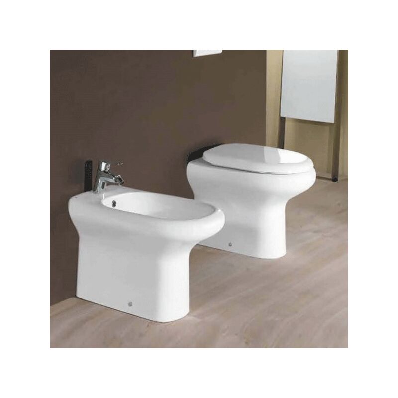 foto del prodotto sanitari filo muro compact rak ceramics wc, bidet, copriwater bianco