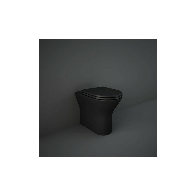 foto del prodotto sanitari filomuro feeling rak ceramics wc, bidet, copriwater soft close nero opaco