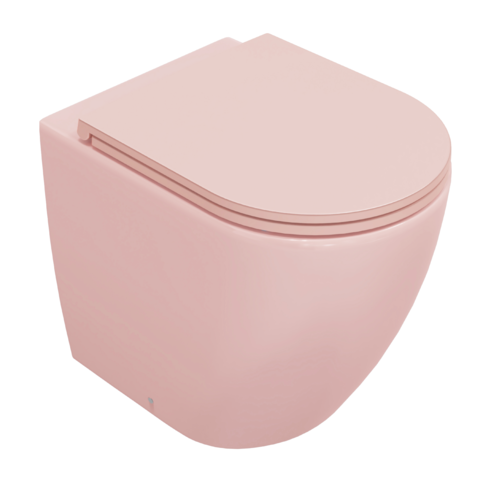foto del prodotto sanitari filomuro opaco infinity vaso, bidet, copriwater soft close salmone opaco