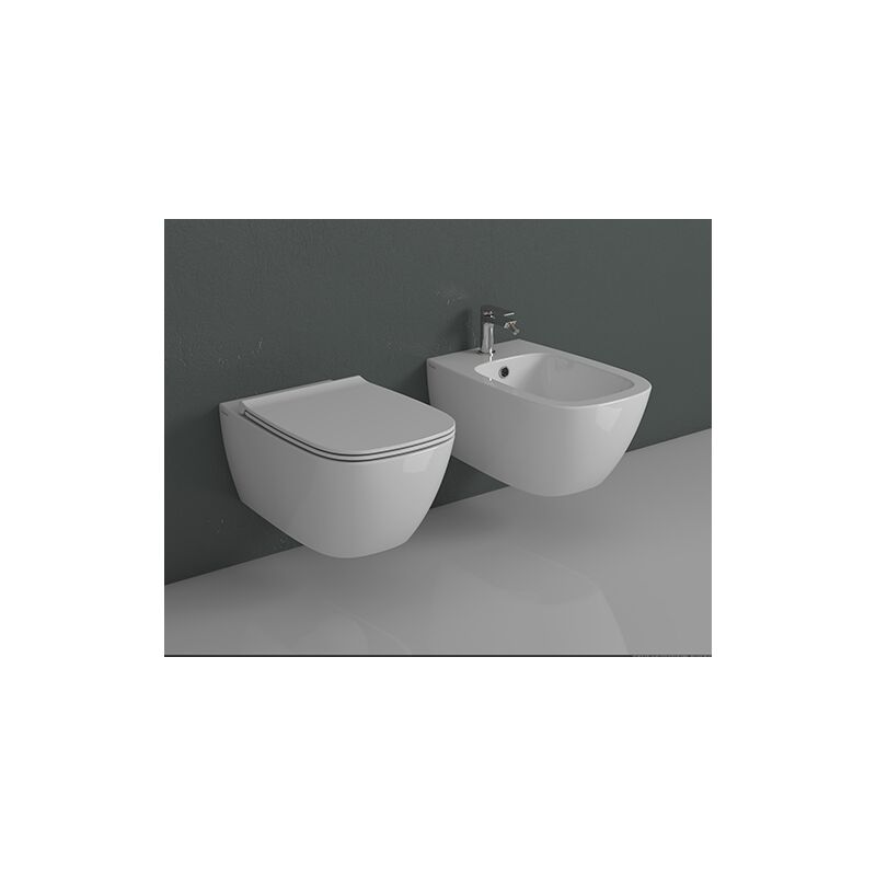 foto del prodotto sanitari genesis sospesi scarico senza brida cm. 50x36 con sedile