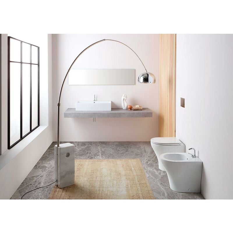 foto del prodotto sanitari next filomuro salvaspazio senza brida cm. 50x36 con