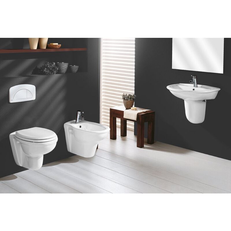 foto del prodotto sanitari sospesi karla rak ceramics wc, bidet, copriwater bianco