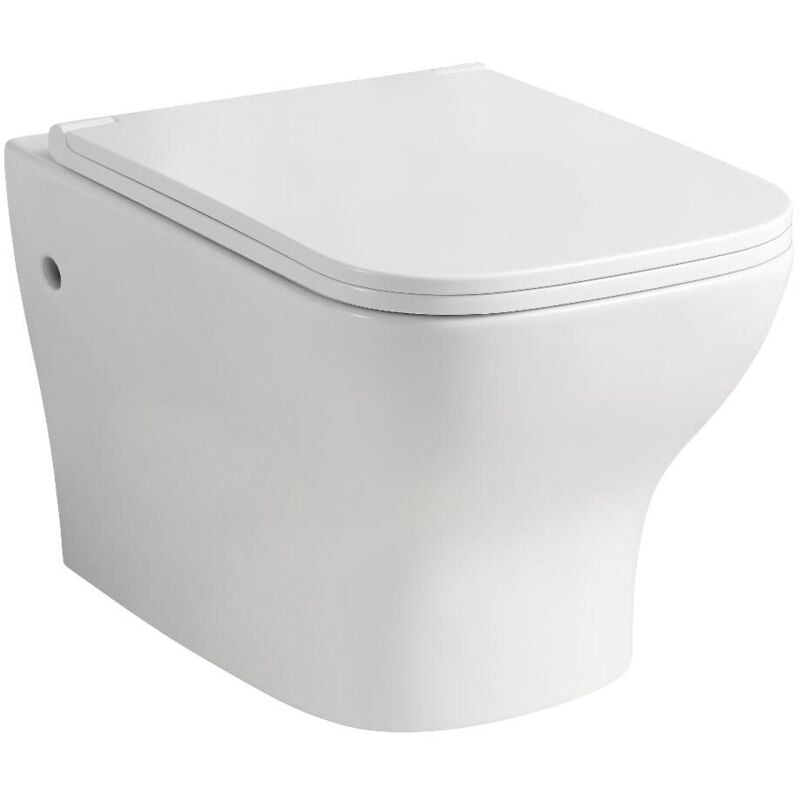 foto del prodotto sanitari sospesi salvaspazio serie tulipano vaso, bidet, copriwater soft close bianco lucido