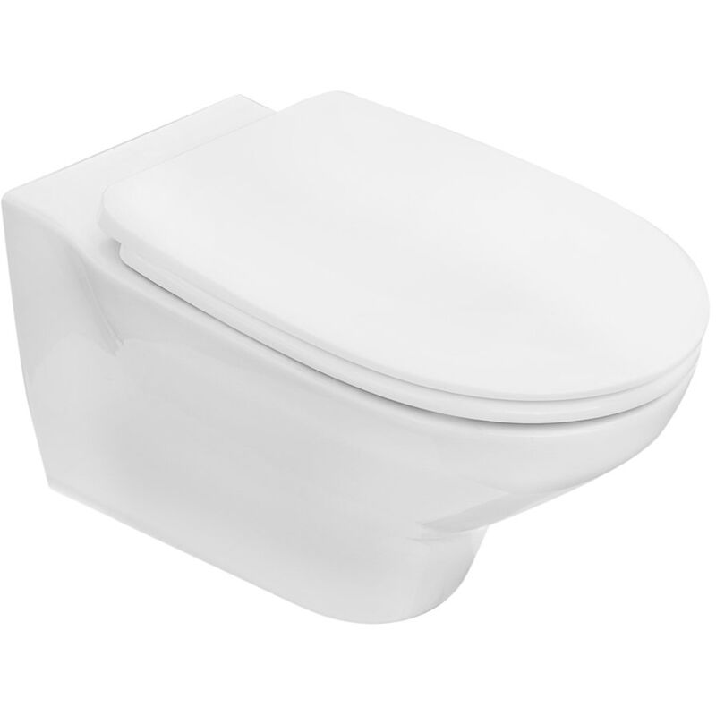 foto del prodotto sanitari sospesi serie gelso vaso, bidet, copriwater soft close bianco lucido