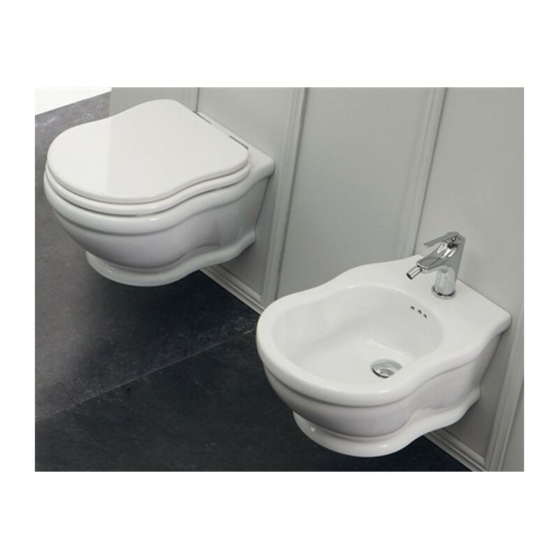 foto del prodotto sanitari time sospesi cm 54 con sedile softclose di ceramica gsg