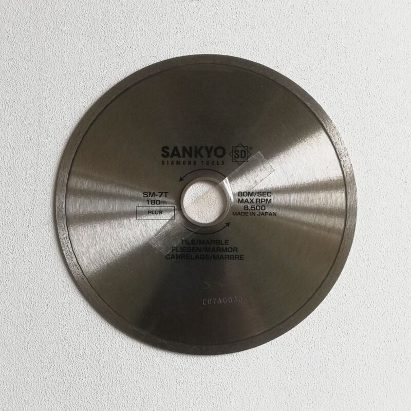 foto del prodotto sankyo disco diamantato 180mm per tagliapiastrelle ad acqua