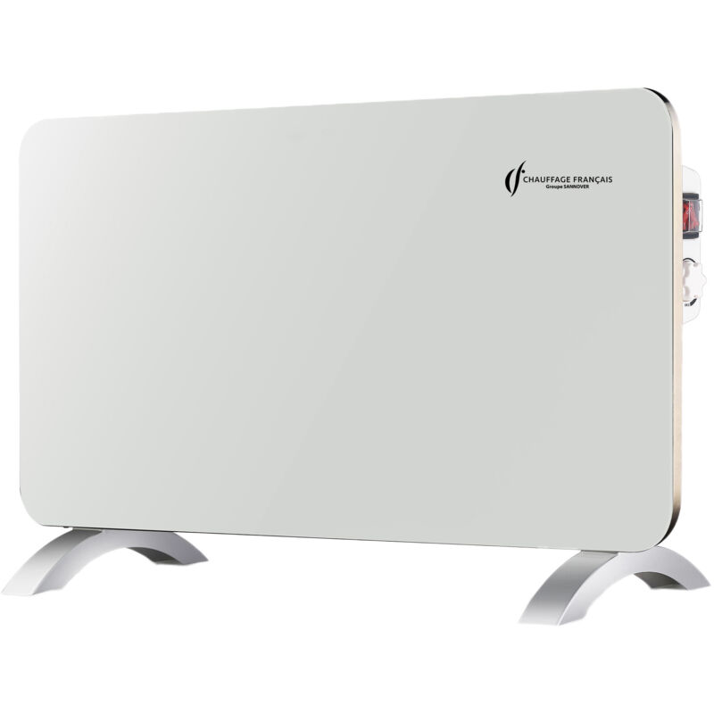 foto del prodotto sannover radiatore elettrico mobile in vetro sorimo 1000 w bianco