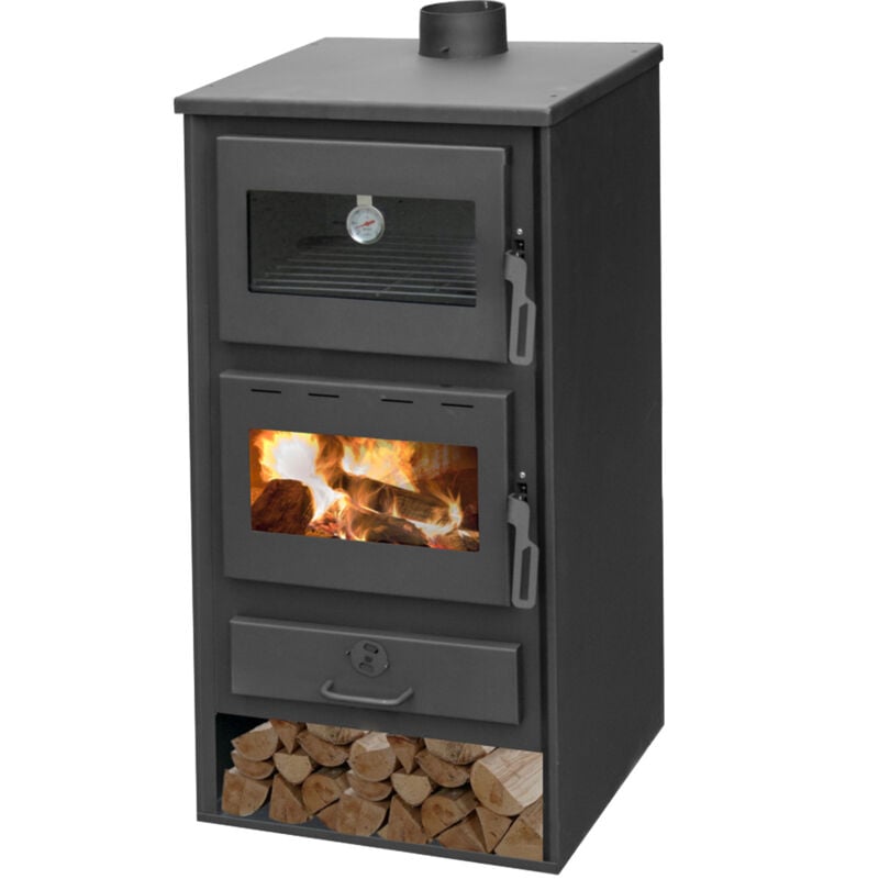 foto del prodotto sannover stufa a legna con forno lyssia 12 kw