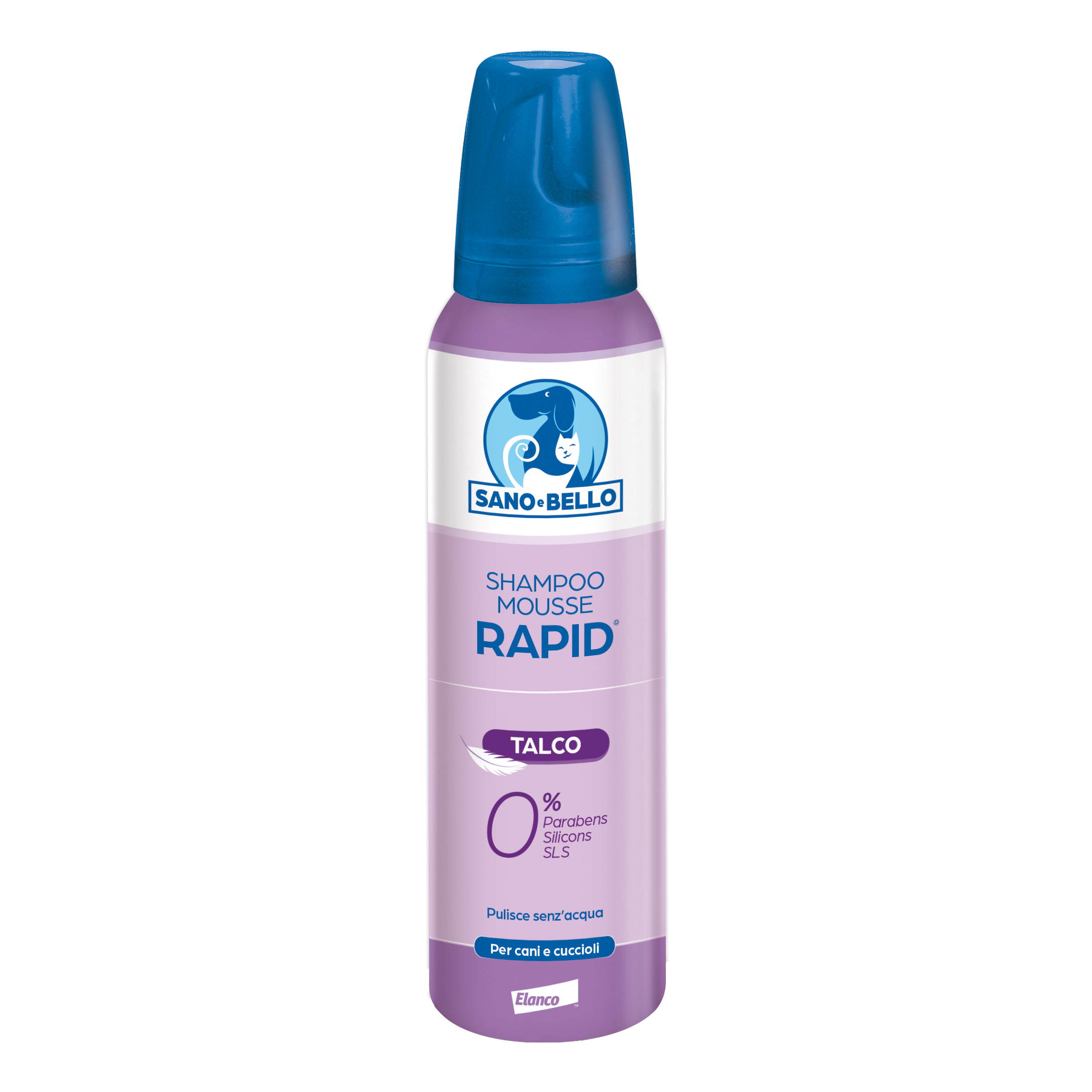foto del prodotto sano e bello shampoo mousse rapid nf talco 300 ml