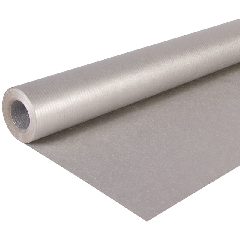 foto del prodotto sans marque clairefontaine 195776c un rotolo di carta kraft vergine colore argento misure 10x0,70m 65g carta da regalo, fai da te,