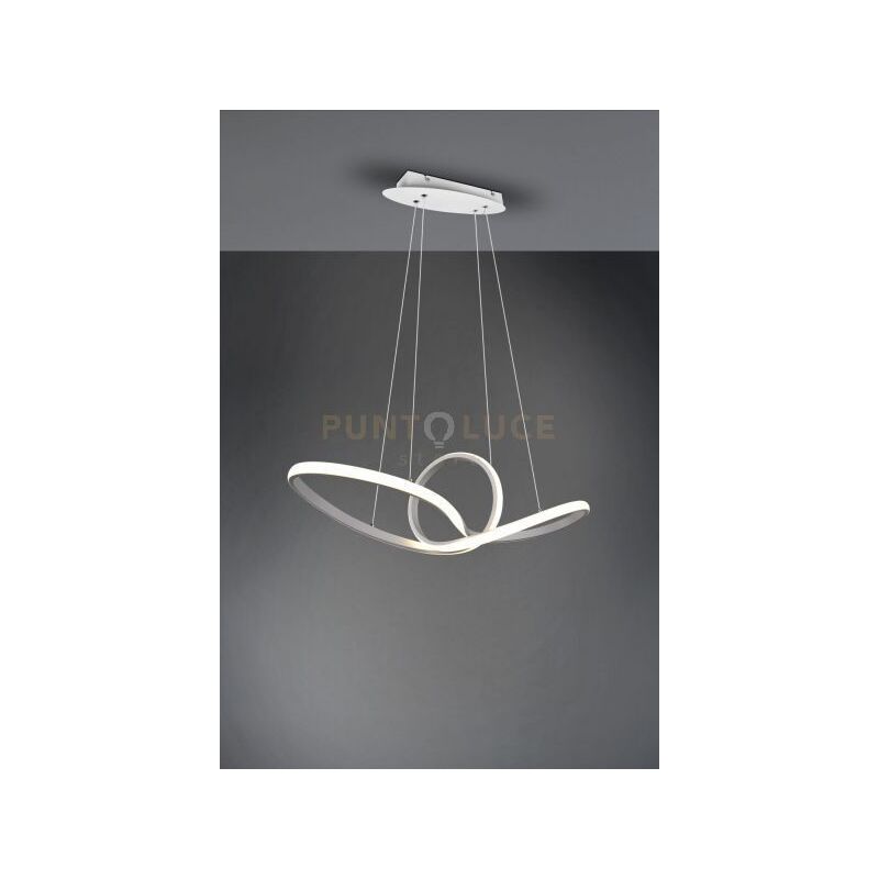 foto del prodotto sansa sospensione led 28w 3300lm, 4000k infinito bianca dimmerabile con interruttore l. 80cm