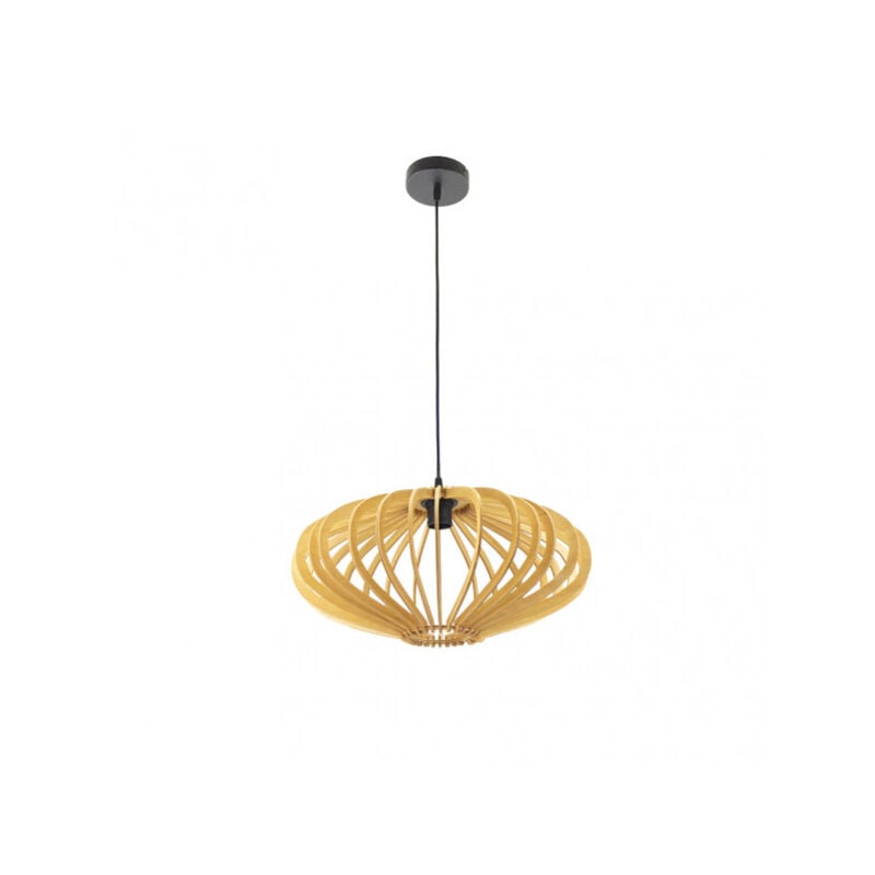 foto del prodotto sapelli pendant 1xe27 legno naturale 45d fabrilamp
