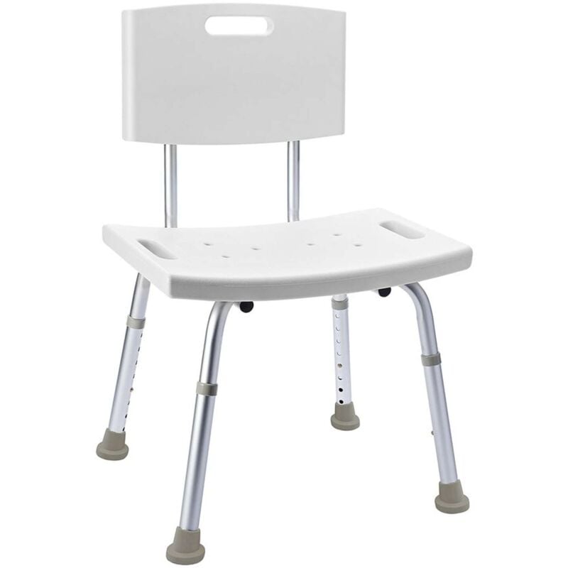 foto del prodotto sapho accessori ridder sgabello con schienale, altezza regolabile, bianco a00602101
