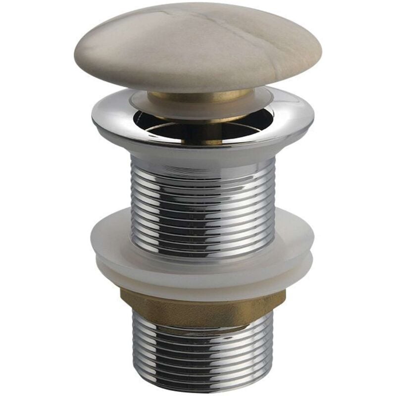 foto del prodotto sapho dalma piletta chiudibile per lavabo 1 1 4, click clack, marfil mm727