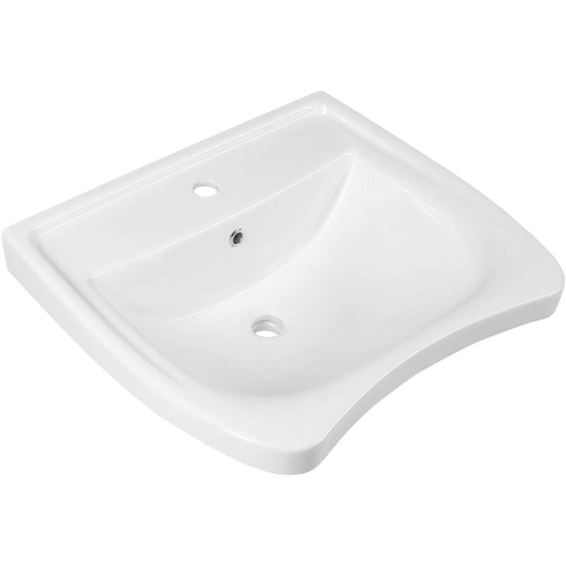 foto del prodotto sapho disabled lavabo 600x550 mm, senza barriere, con 1 foro per rubinetto, bianco 5160