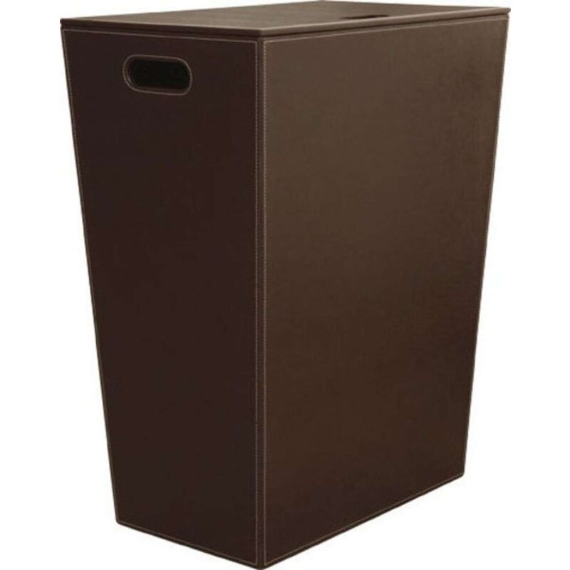 foto del prodotto sapho eco pelle cesto portabiancheria 470x300x600 mm, marrone 2463db