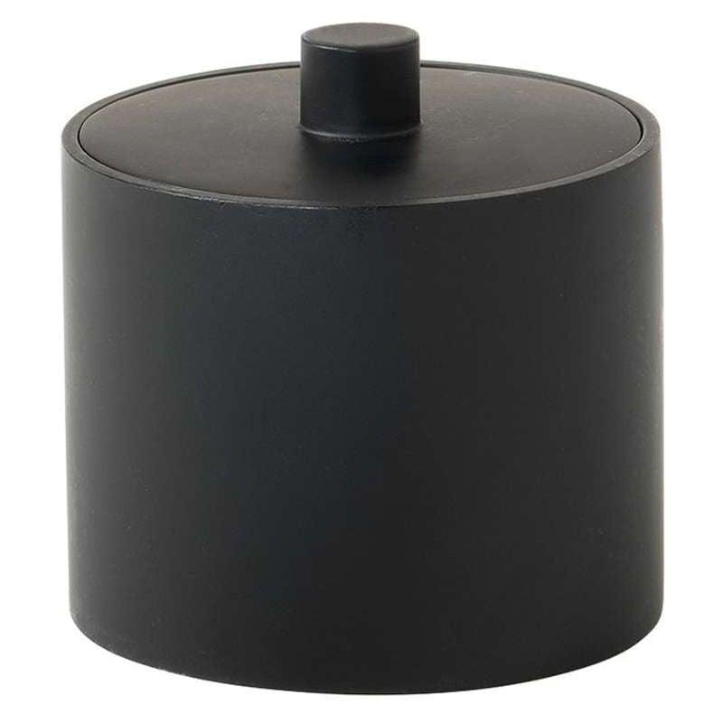 foto del prodotto sapho gedy brenda recipiente per cosmetici, nero opaco br0314