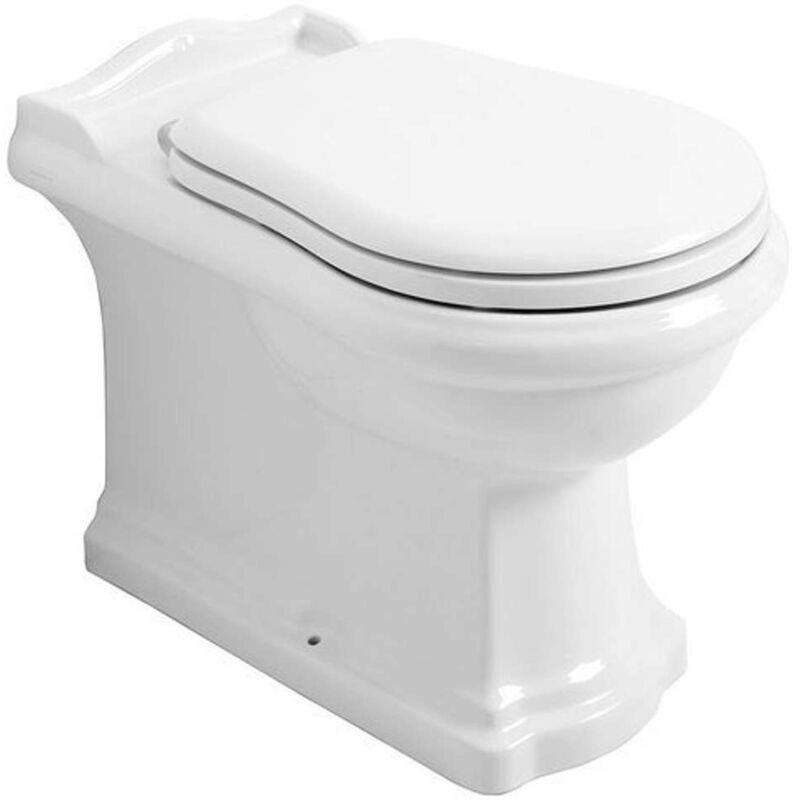 foto del prodotto sapho kerasan retro wc a terra, scarico inferiore posteriore, bianco 101601