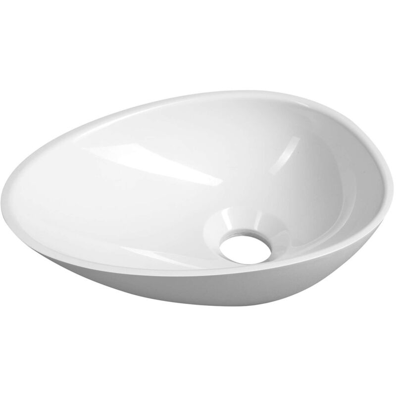 foto del prodotto sapho lavabo da appoggio 32x22cm, senza troppopieno, bianco ke320