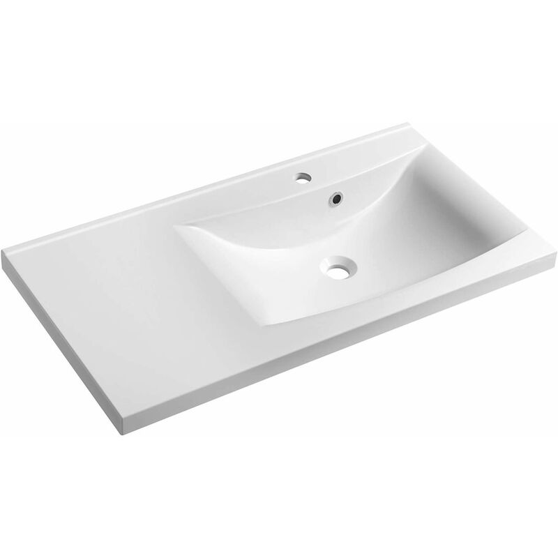 foto del prodotto sapho lucia lavabo 90x48 cm, marmoresina, bianco, dx 50094