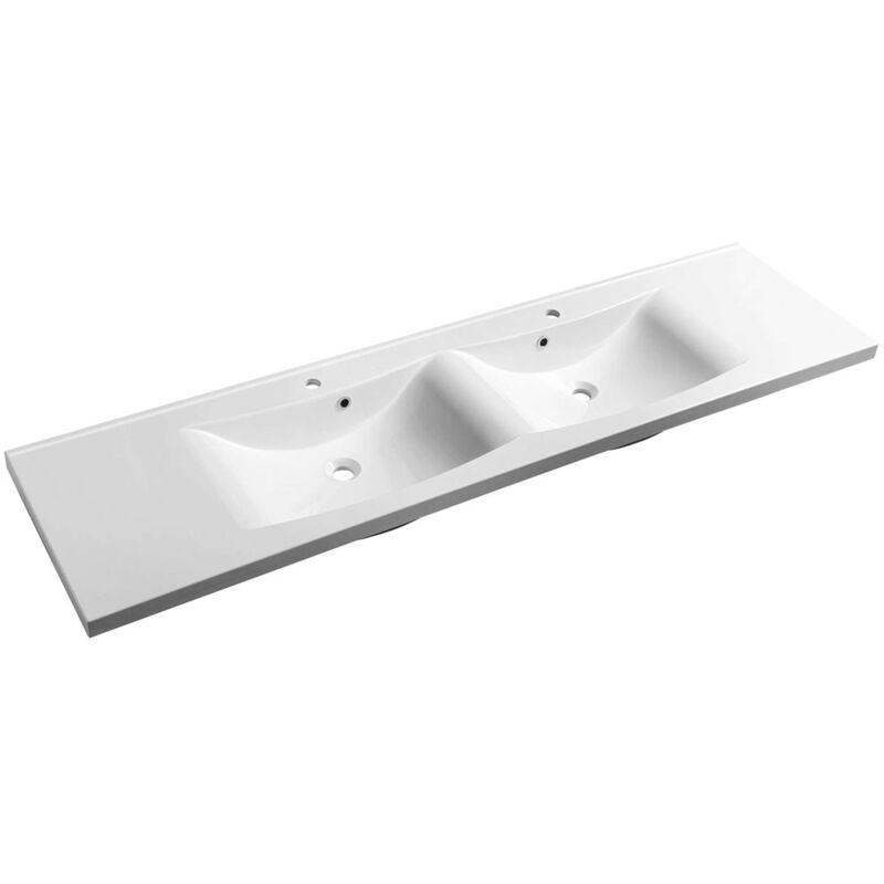 immagine 0 del prodotto sapho lucia lavabo doppio 1800x480 mm, con 2 fori per rubinetto, bianco 50184