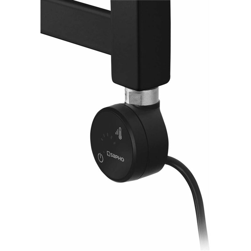 foto del prodotto sapho moa resistenza elettrica con termostato e comando bluetooth, 300 w, nero opaco moa b 300