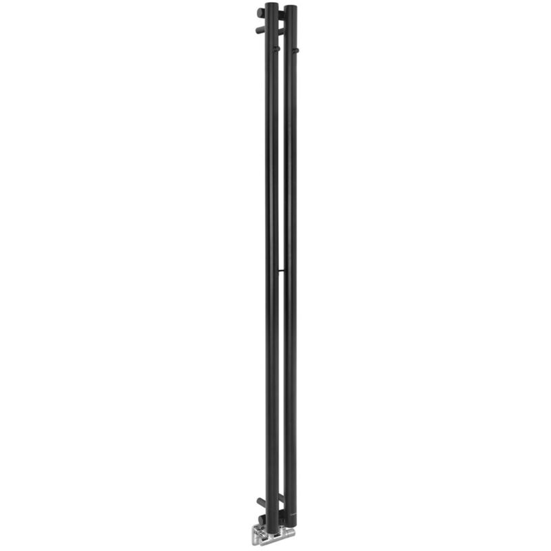 foto del prodotto sapho pilon scaldasalviette, 12x180 cm, 300 w, nero opaco iz124t