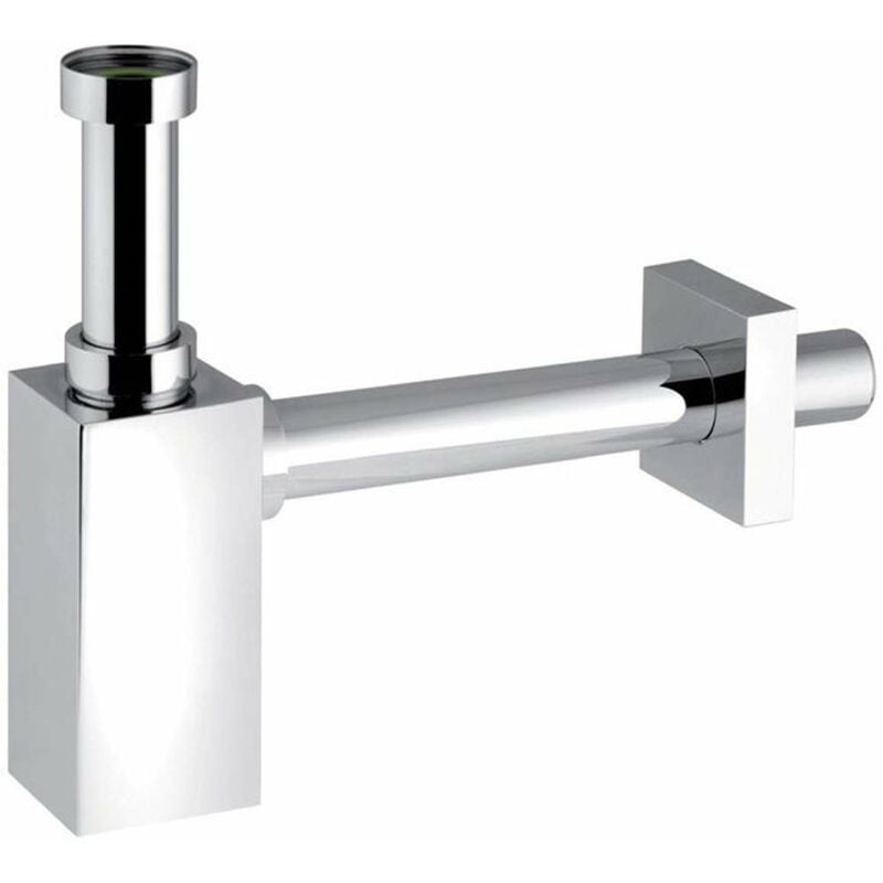 foto del prodotto sapho piquadrato sifone per lavabo 1 1 4, scarico 32 mm, cromo 0510ot25k7