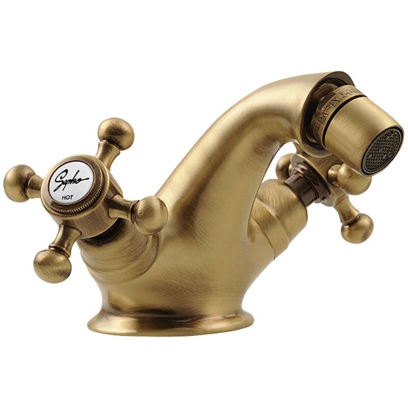 foto del prodotto sapho reitano rubinetteria antea miscelatore bidet con scarico, bronzo 3186