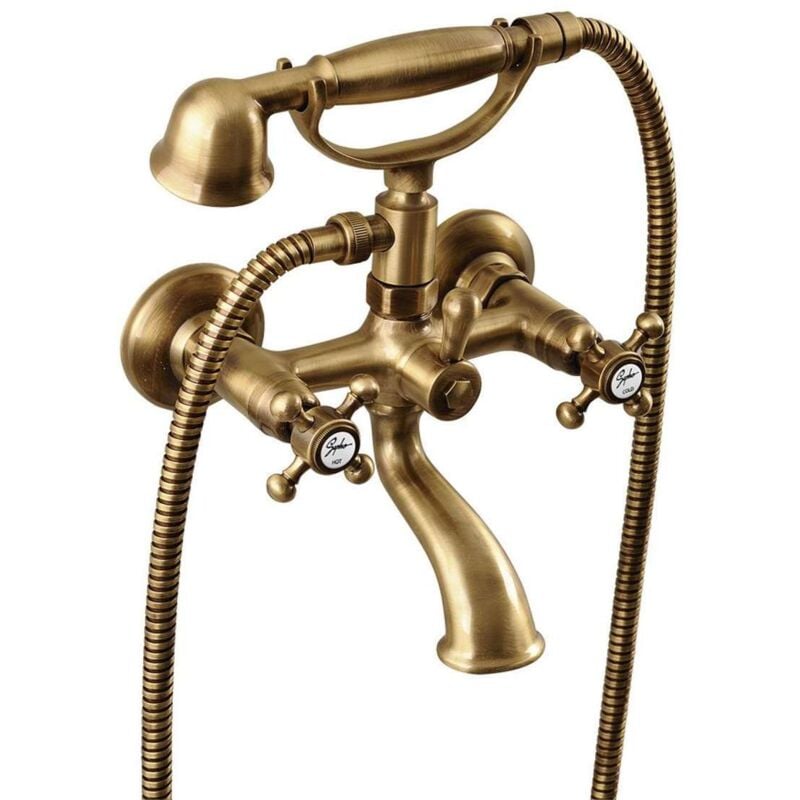 foto del prodotto sapho reitano rubinetteria antea miscelatore per vasca da bagno, con accessori, bronzo 3016