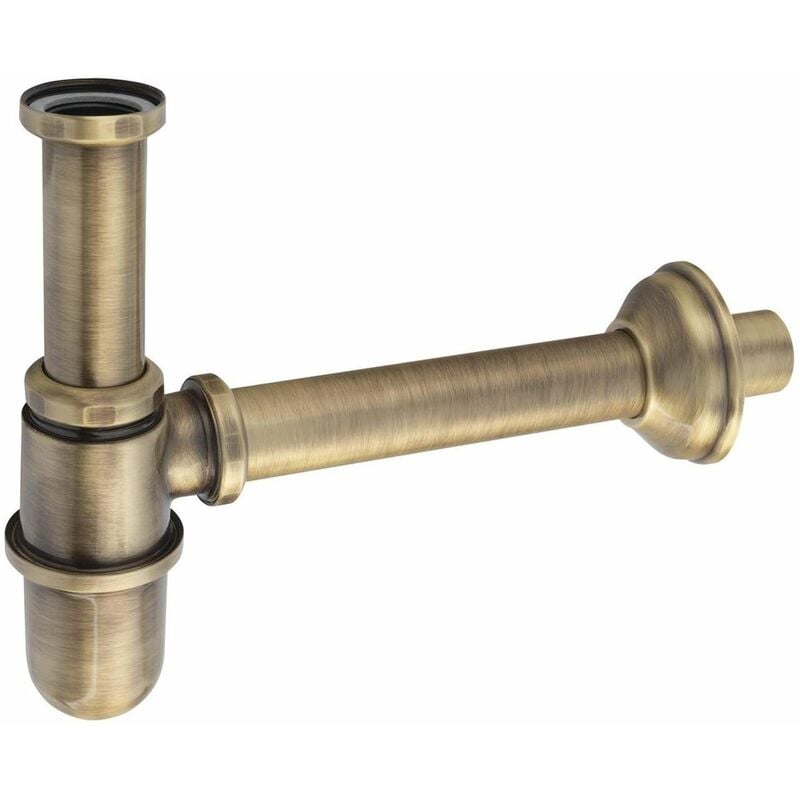 foto del prodotto sapho reitano rubinetteria antea sifone per lavabo, scarico 32 mm, bronzo 9596
