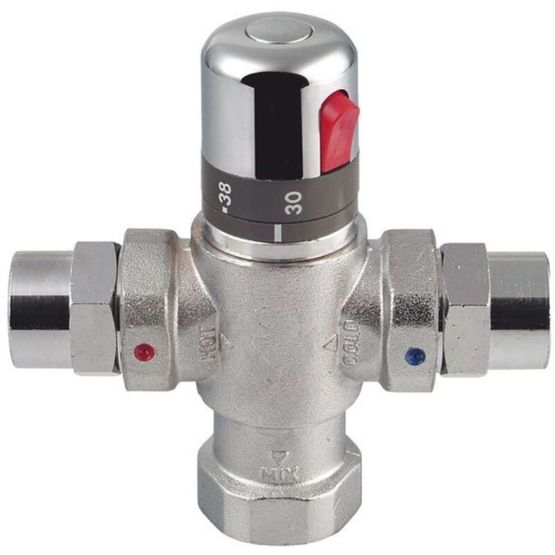 foto del prodotto sapho rubinetti non miscelatori miscelatore termostatico da 4 a 8 utenze, cromo tmtcom