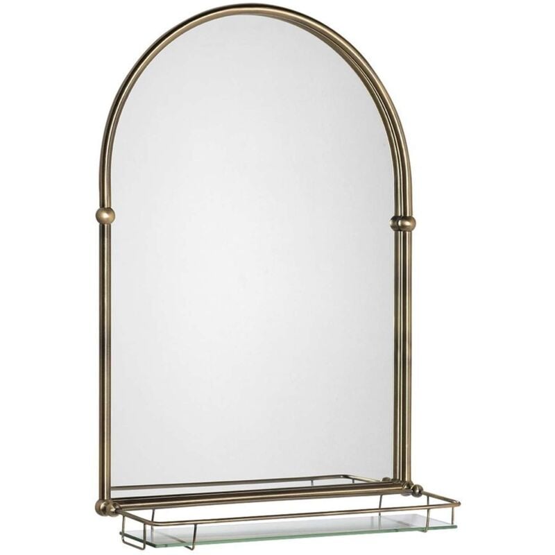 foto del prodotto sapho specchi specchio tiga 480x670 mm, con mensola, bronzo hz206