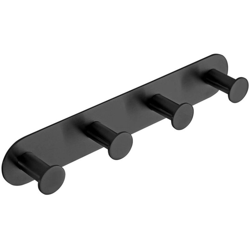 foto del prodotto sapho x round appendino a 4 ganci, nero opaco xr221b
